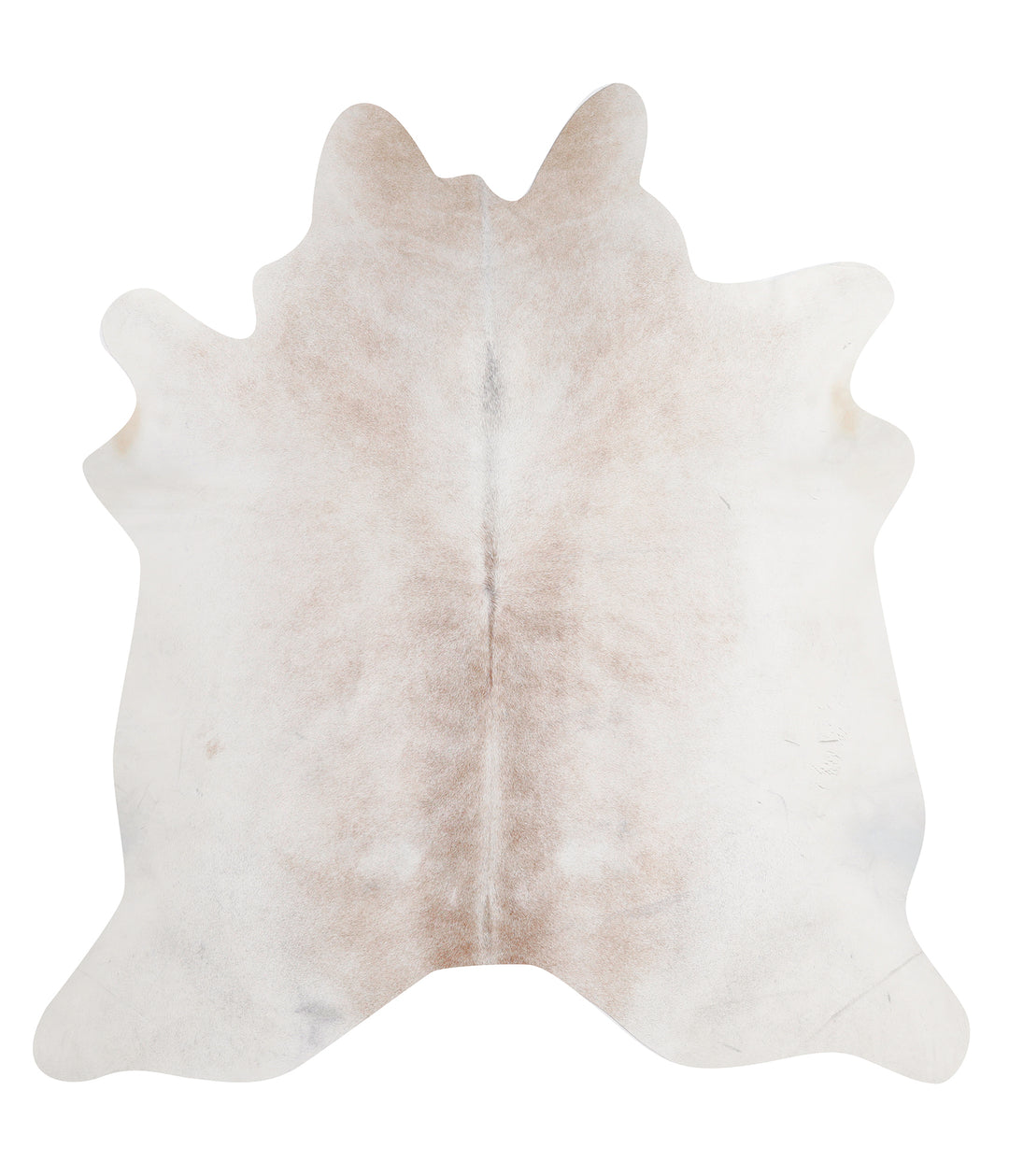 Grey with Beige X-Large Brazilian Cowhide Rug 7'2"H x 6'9"W #89888 by 