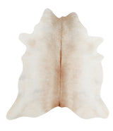 Beige X-Large Brazilian Cowhide Rug 6'9"H x 6'0"W #90460 by Hudson Hides