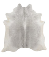 Medium Grey Large Brazilian Cowhide Rug 6'5"H x 5'11"W #90577 by Hudson Hides