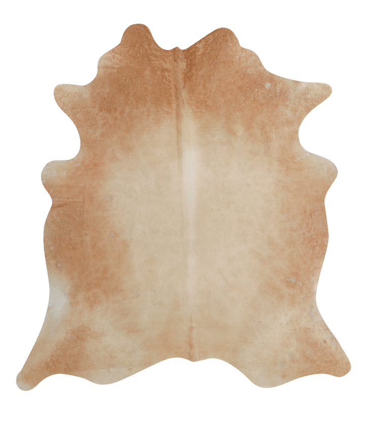 Beige X-Large Brazilian Cowhide Rug 6'10"H x 6'3"W #90992 by Hudson Hides