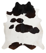 Black and White XX-Large Brazilian Cowhide Rug 7'11"H x 6'11"W #91223 by Hudson Hides