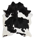 Black and White X-Large Brazilian Cowhide Rug 7'3"H x 6'5"W #91393 by Hudson Hides