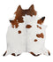 Brown and White XX-Large Brazilian Cowhide Rug 7'8