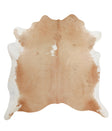 Beige and White XX-Large Brazilian Cowhide Rug 7'5"H x 6'9"W #91850 by Hudson Hides