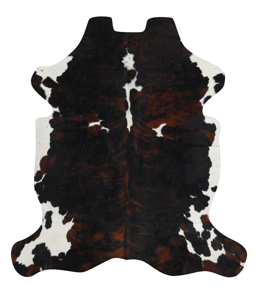Tricolor Large European Cowhide Rug 6'5"H x 5'8"W #94515 by Hudson Hides
