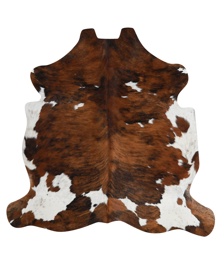 Tricolor Large European Cowhide Rug 6'1"H x 6'1"W #94626 by Hudson Hides