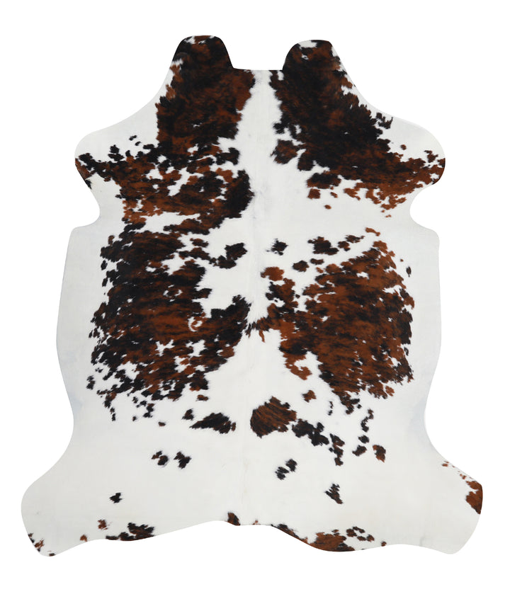 Tricolor Large European Cowhide Rug 6'5"H x 5'8"W #94653 by Hudson Hides