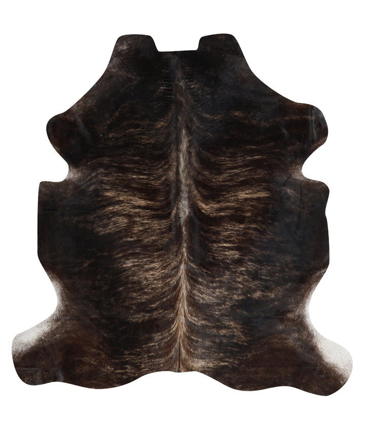 Grey Brindle Large European Cowhide Rug 6'5"H x 6'1"W #94752 by Hudson Hides