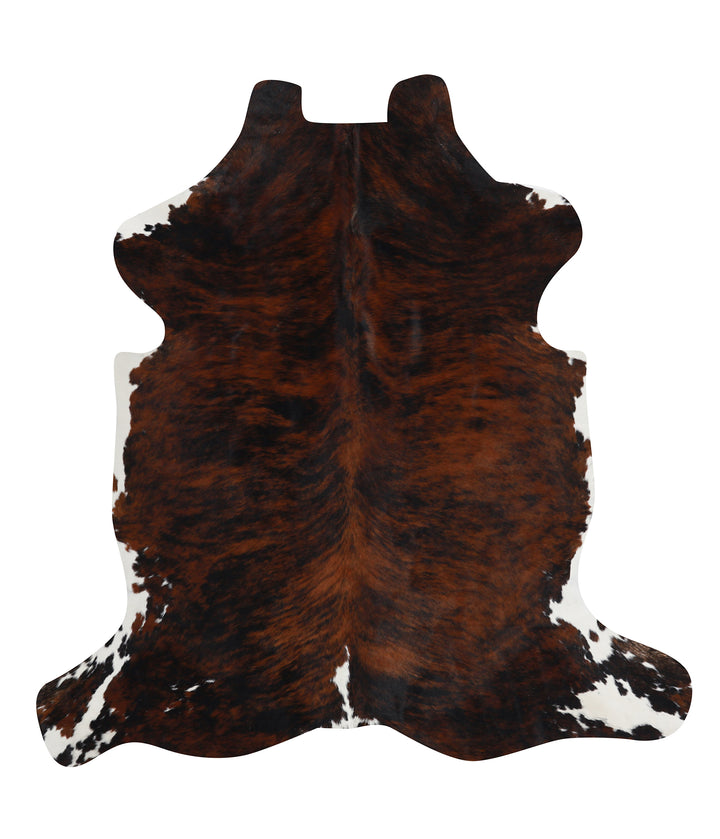 Tricolor Large European Cowhide Rug 6'2"H x 5'10"W #94766 by Hudson Hides