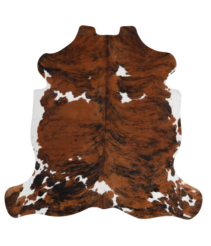 Tricolor Large European Cowhide Rug 5'11"H x 6'0"W #95008 by Hudson Hides