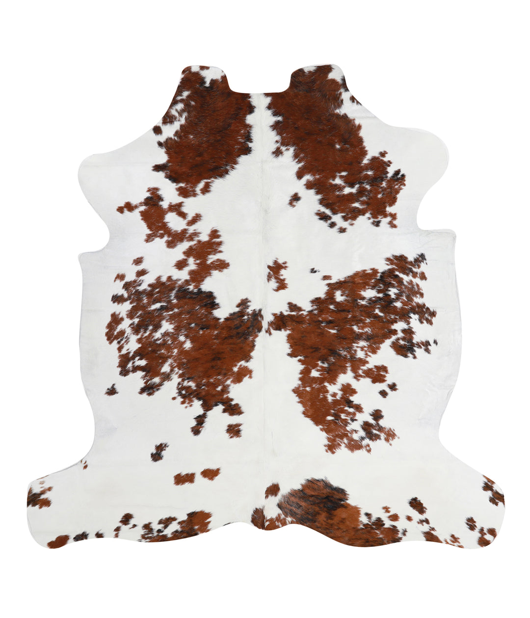 Tricolor Large European Cowhide Rug 5'11"H x 5'10"W #95036 by Hudson H