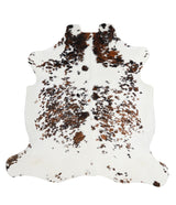 Tricolor X-Large European Cowhide Rug 6'8"H x 6'8"W #95440 by Hudson Hides