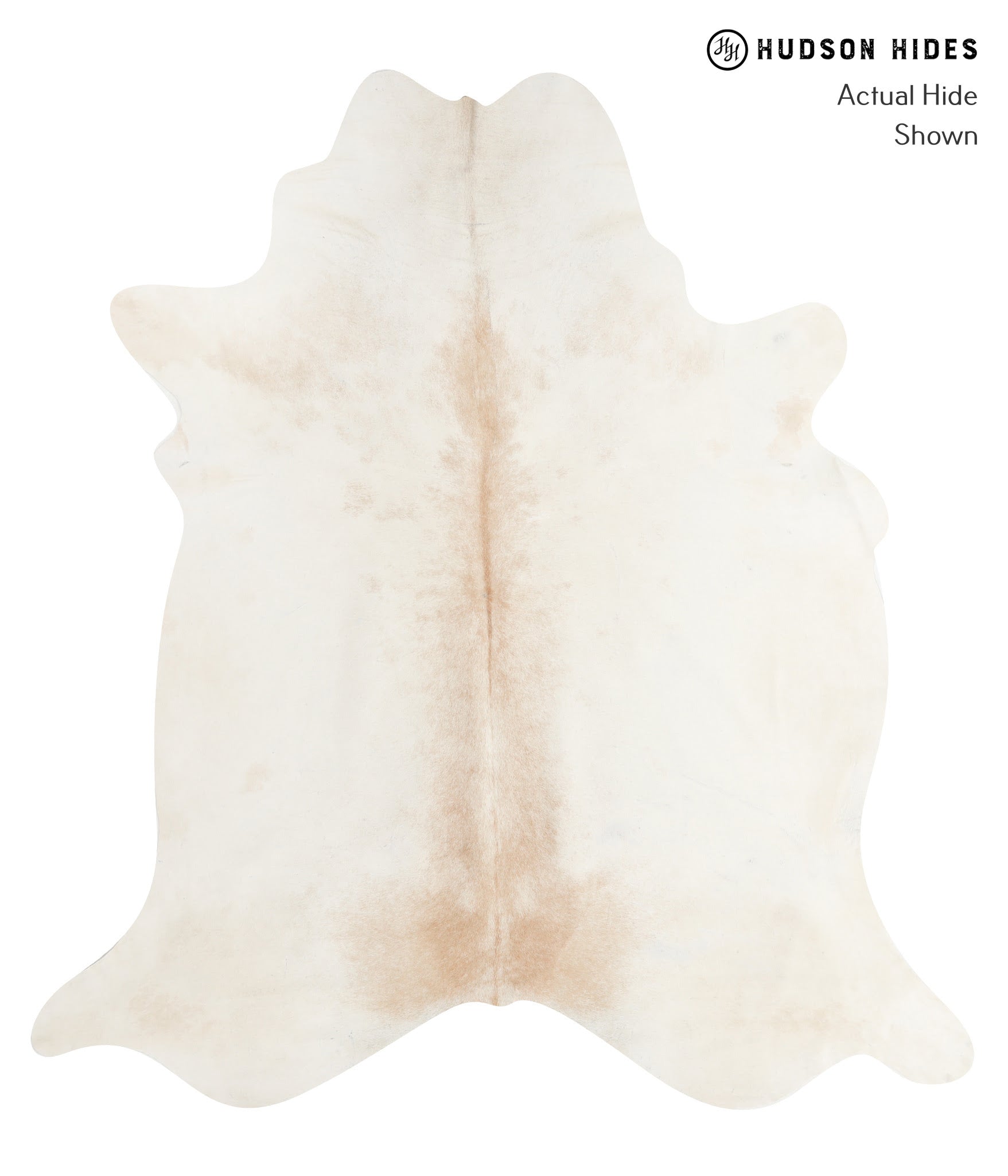 Ivory with Beige Cowhide Rug #A10365
