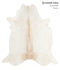 Ivory with Beige XX-Large Brazilian Cowhide Rug 7'9
