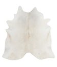 Ivory with Beige X-Large Brazilian Cowhide Rug 6'10"H x 6'10"W #A10566 by Hudson Hides