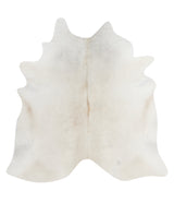 Ivory with Beige X-Large Brazilian Cowhide Rug 6'10"H x 6'10"W #A10566 by Hudson Hides