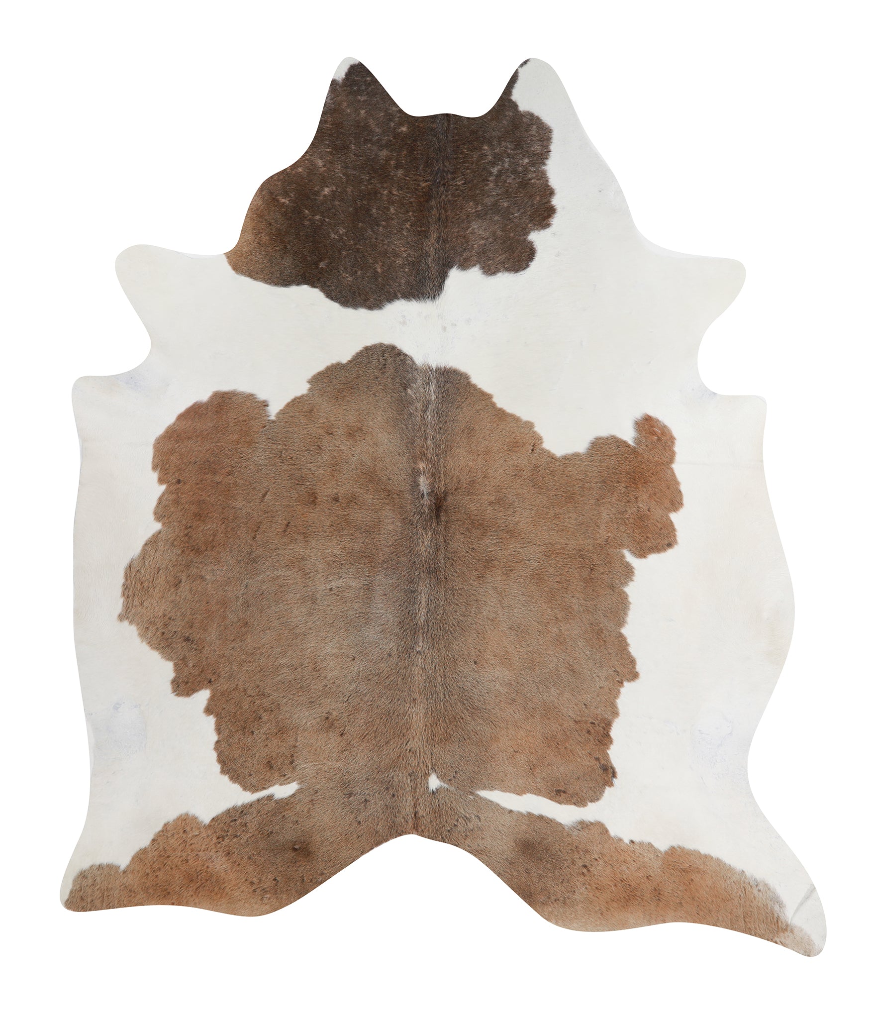 Chocolate and White Cowhide Rug #A11057