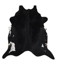 Black and White XX-Large Brazilian Cowhide Rug 8'2"H x 7'11"W #A11289 by Hudson Hides