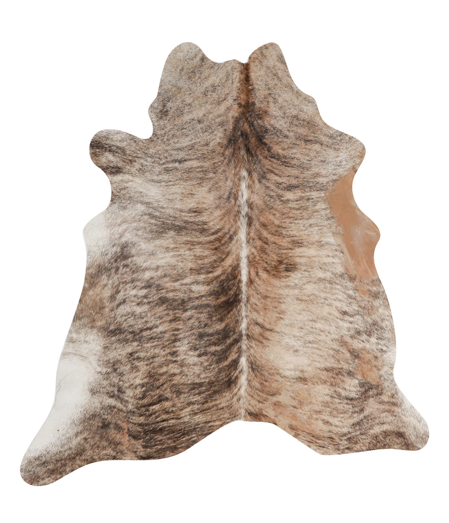 Light Brindle X-Large Brazilian Cowhide Rug 6'7"H x 6'2"W #A11373 by Hudson Hides