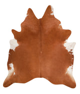 Brown and White Regular XX-Large Brazilian Cowhide Rug 7'11"H x 7'0"W #A11431 by Hudson Hides
