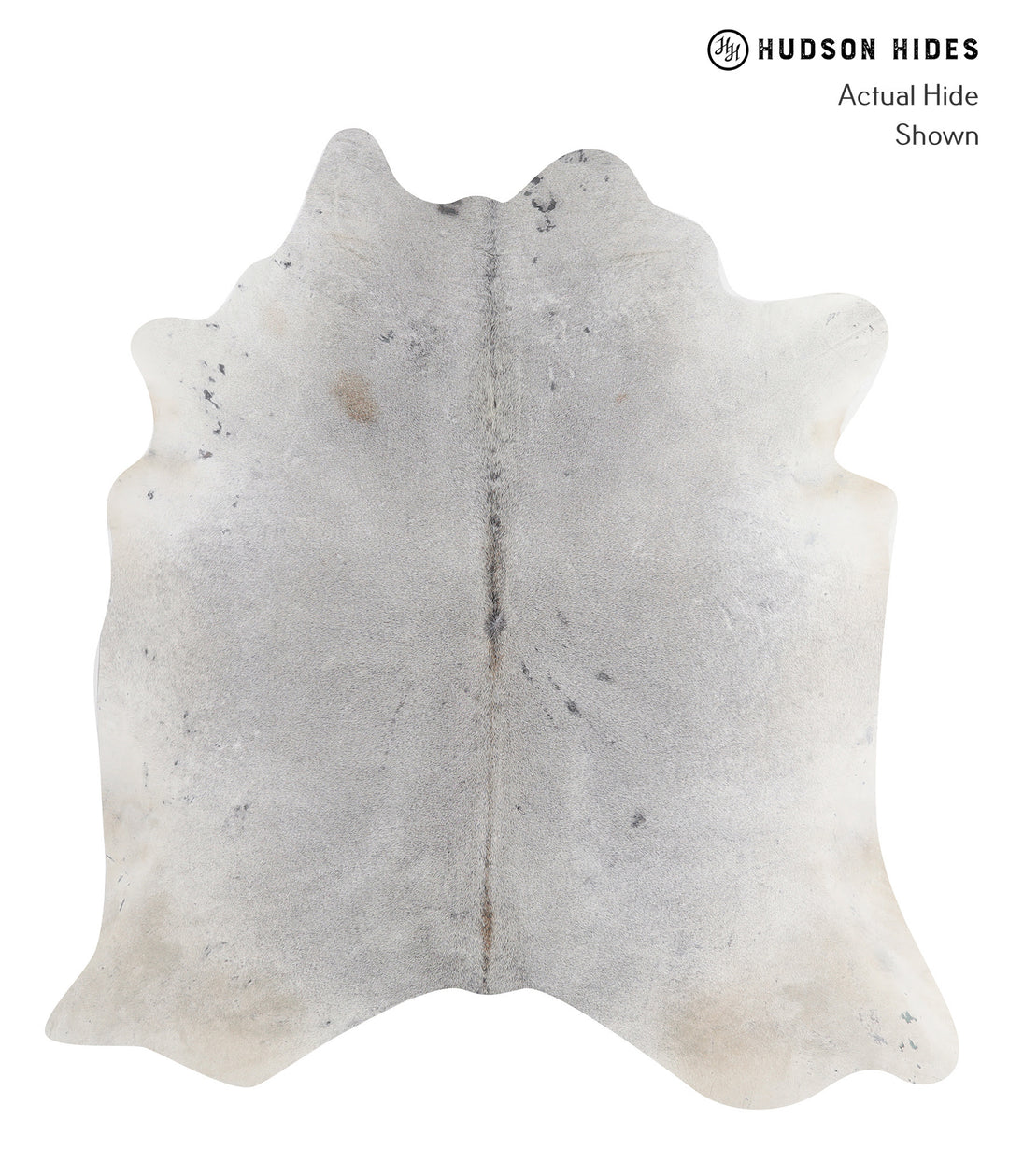Medium Grey X-Large Brazilian Cowhide Rug 6'11"H x 6'6"W #A11940 by Hu