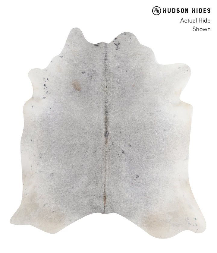 Medium Grey X-Large Brazilian Cowhide Rug 6'11"H x 6'6"W #A11940 by Hudson Hides