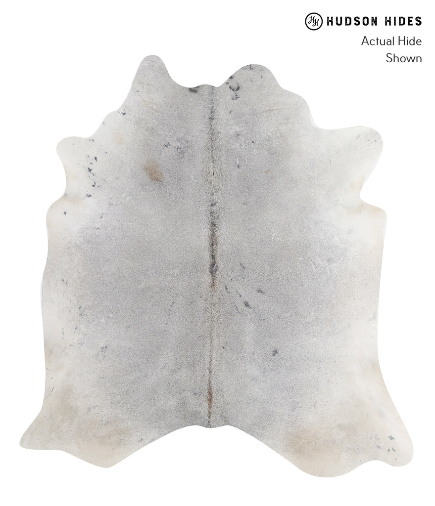 Medium Grey X-Large Brazilian Cowhide Rug 6'11"H x 6'6"W #A11940 by Hudson Hides