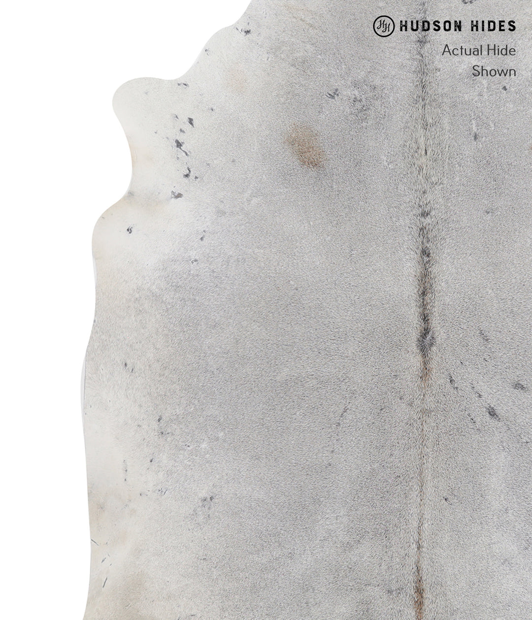 Medium Grey X-Large Brazilian Cowhide Rug 6'11"H x 6'6"W #A11940 by Hu