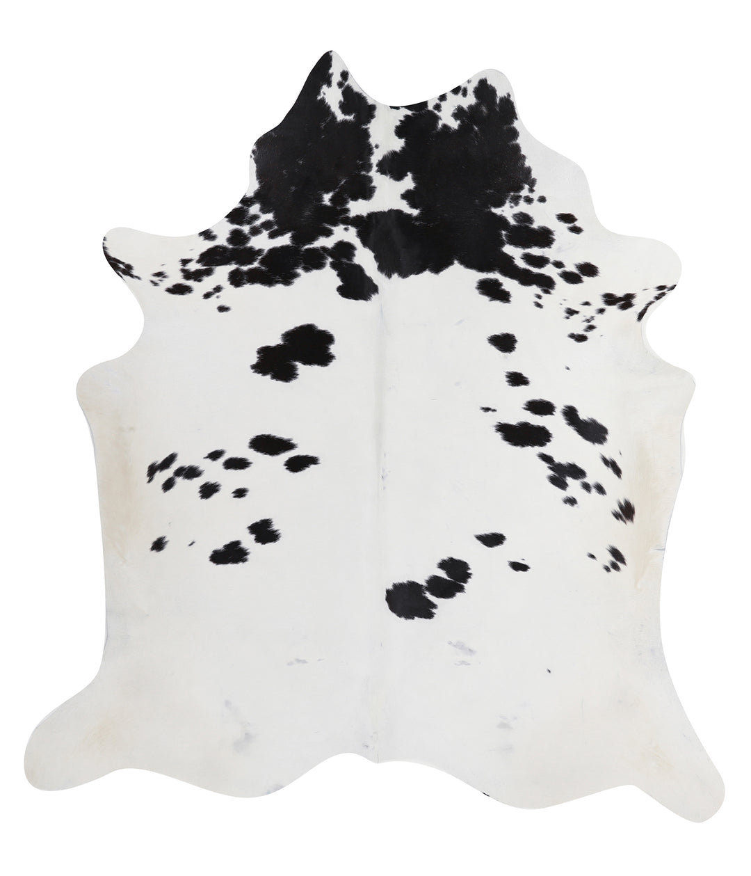Black and White X-Large Brazilian Cowhide Rug 6'11"H x 6'4"W #A11945 b
