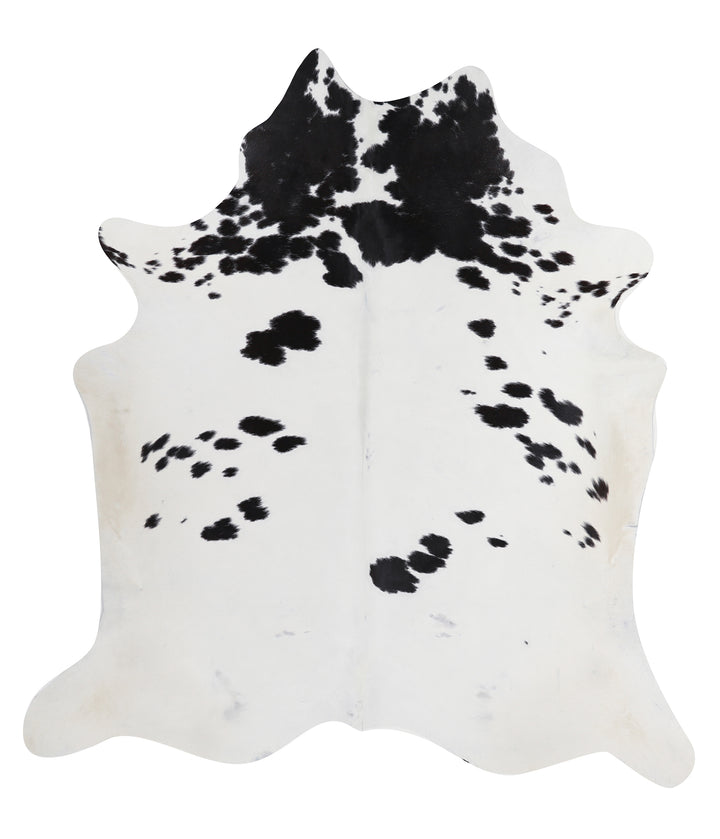 Black and White X-Large Brazilian Cowhide Rug 6'11"H x 6'4"W #A11945 by Hudson Hides
