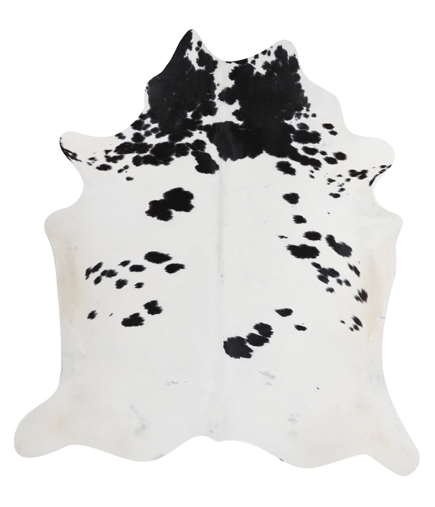 Black and White X-Large Brazilian Cowhide Rug 6'11"H x 6'4"W #A11945 by Hudson Hides