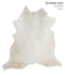 Ivory with Beige X-Large Brazilian Cowhide Rug 6'11