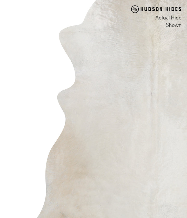 Ivory with Beige X-Large Brazilian Cowhide Rug 6'11"H x 6'5"W #A12045 by Hudson Hides
