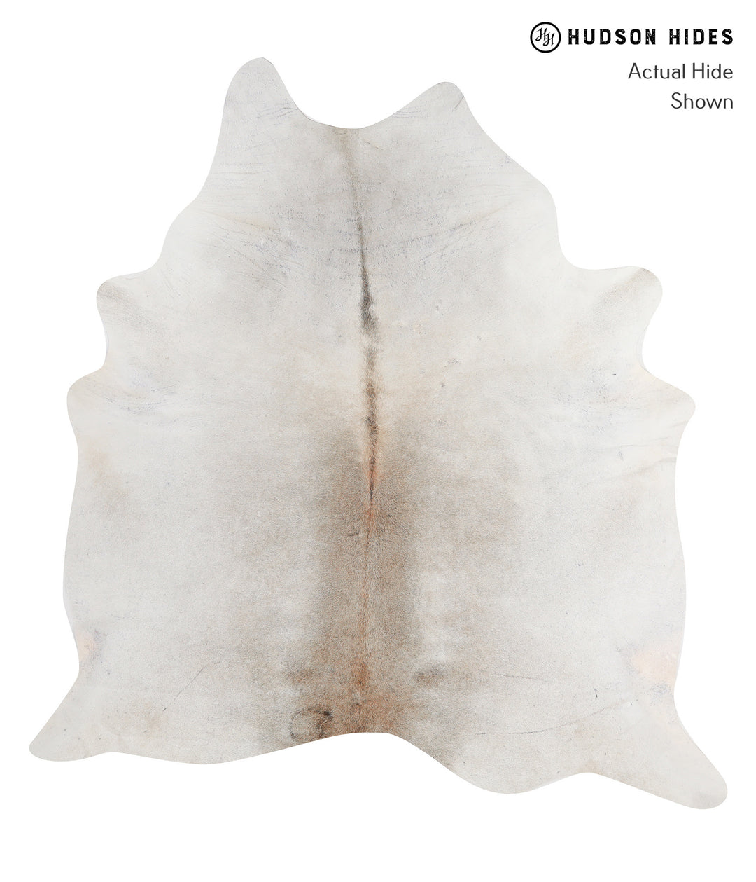 Grey with Beige X-Large Brazilian Cowhide Rug 7'2"H x 6'8"W #A12151 by