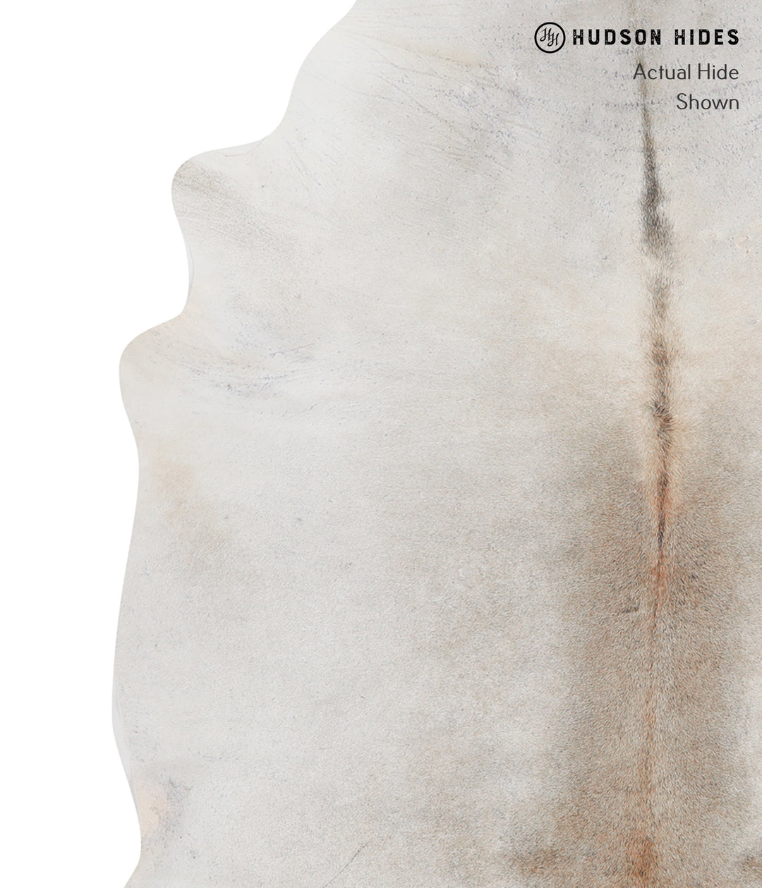 Grey with Beige X-Large Brazilian Cowhide Rug 7'2"H x 6'8"W #A12151 by