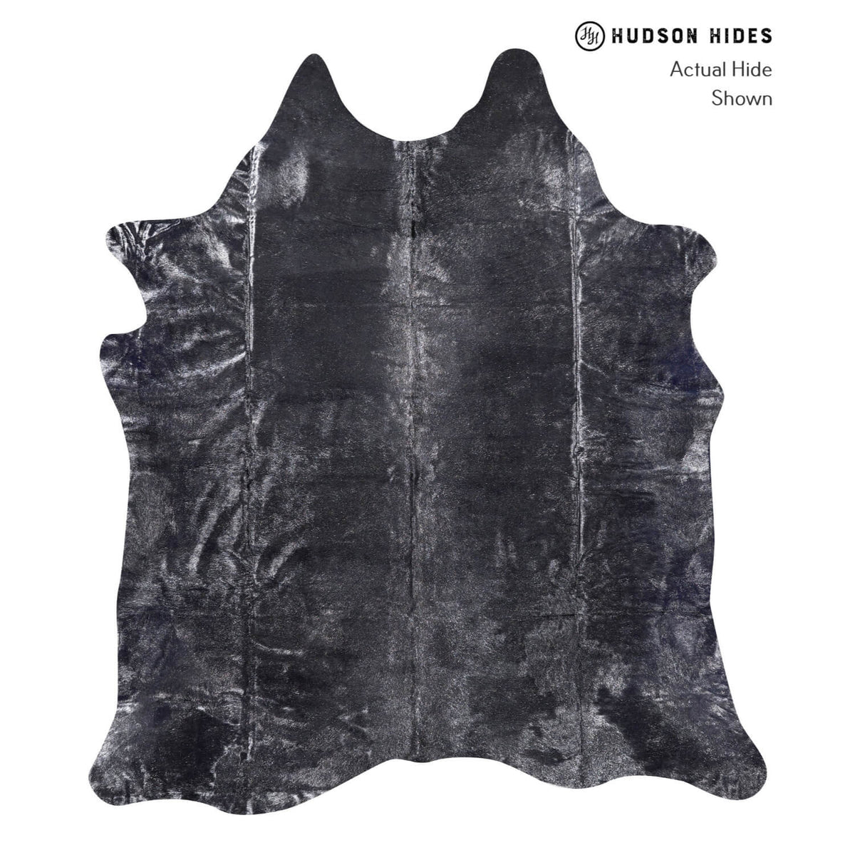 Metallic XX-Large Brazilian Cowhide Rug 7'11"H x 7'1"W #A12162 by Hudson Hides