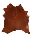 Solid Brown X-Large Brazilian Cowhide Rug 6'9"H x 6'1"W #A12444 by Hudson Hides