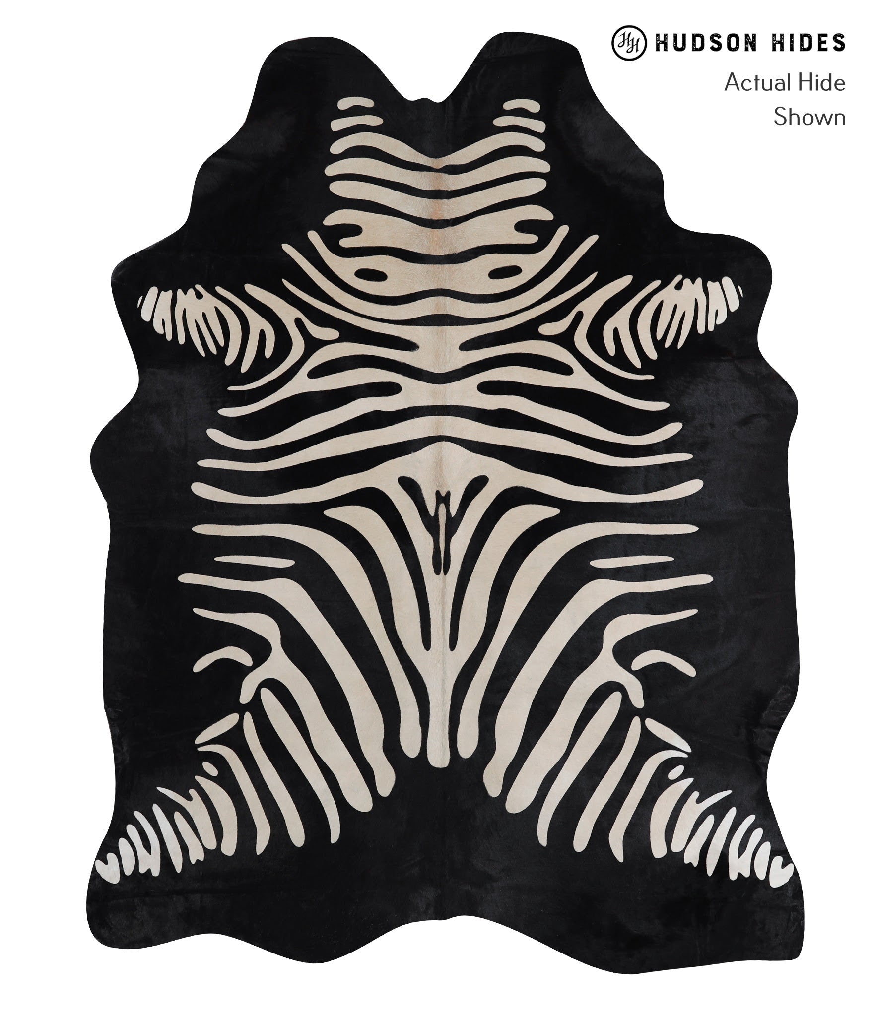 Zebra Cowhide Rug #A12843