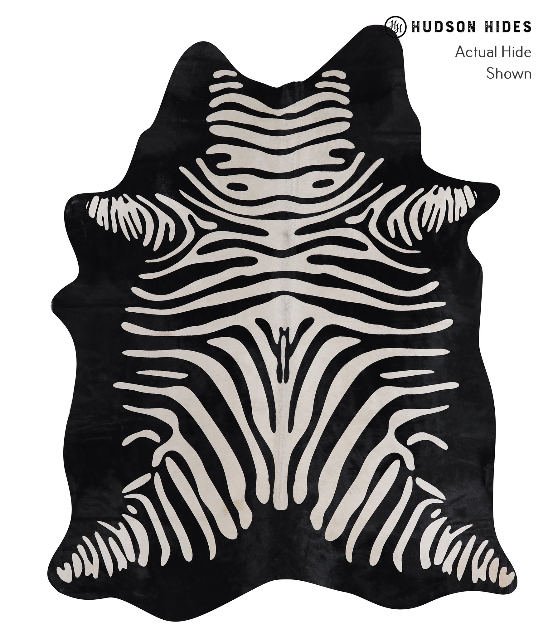 Zebra Cowhide Rug #A12845