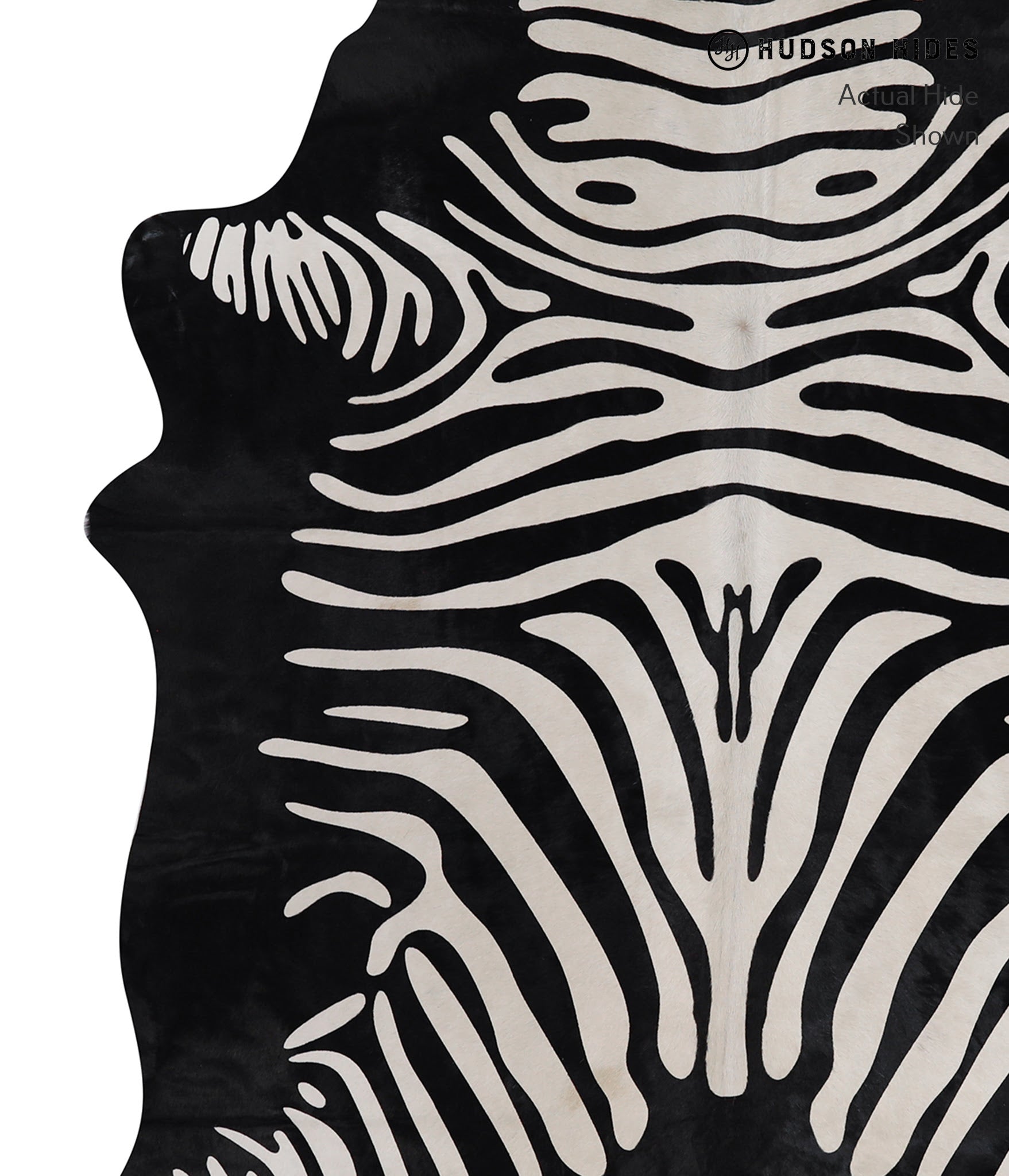 Zebra Cowhide Rug #A12845