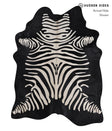 Zebra Large Brazilian Cowhide Rug 7'0"H x 5'5"W #A12852 by Hudson Hides