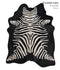 Zebra Large Brazilian Cowhide Rug 7'0