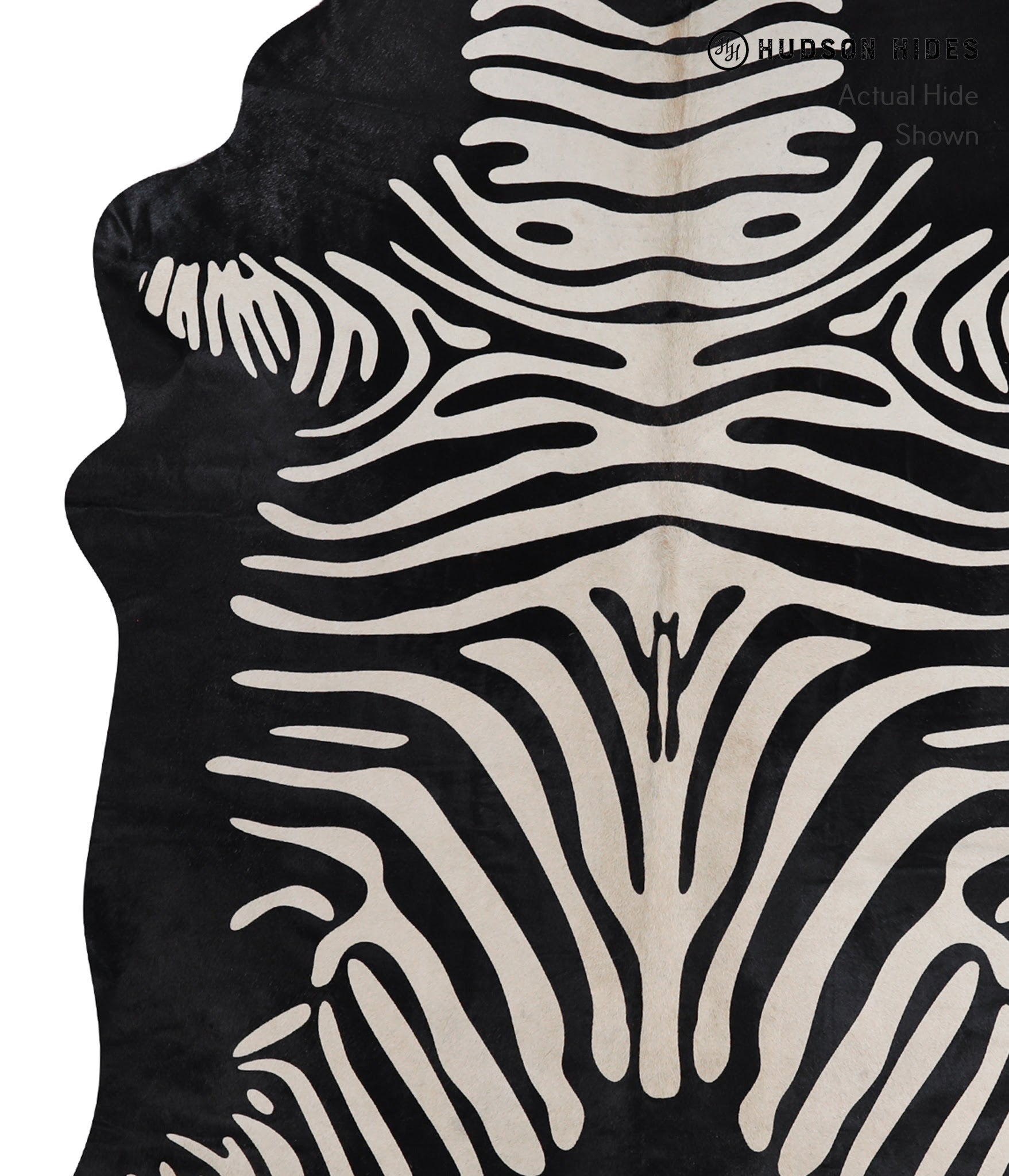 Zebra Cowhide Rug #A12852