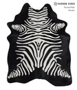Zebra Large Brazilian Cowhide Rug 6'11"H x 5'5"W #A12856 by Hudson Hides