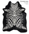 Zebra Large Brazilian Cowhide Rug 6'11