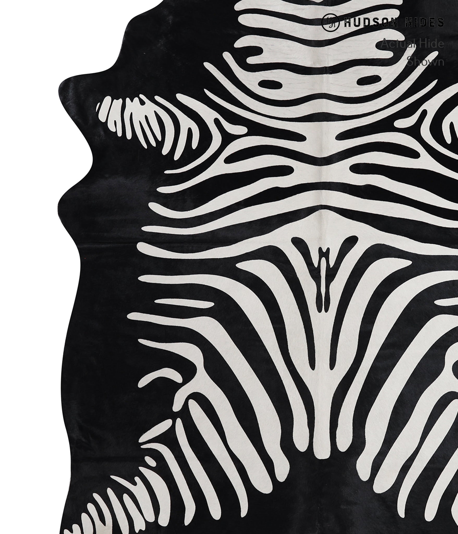 Zebra Cowhide Rug #A12856