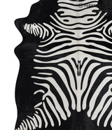 Zebra Large Brazilian Cowhide Rug 6'11"H x 5'5"W #A12856 by Hudson Hides