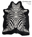 Zebra Large Brazilian Cowhide Rug 6'11"H x 5'5"W #A12867 by Hudson Hides