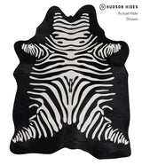 Zebra Large Brazilian Cowhide Rug 6'11"H x 5'5"W #A12867 by Hudson Hides