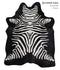 Zebra Large Brazilian Cowhide Rug 6'11